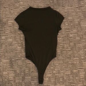 Army Green short sleeve bodysuit naked wardrobe